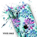 Watercolor Cactus Succulent Bloom V14 - Vinyl Skin Wrap for iPhone 17 Pro Max, 17 Pro, 17 Air, 17, 16 & All Models — Soft Matte or Ultra Gloss