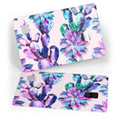 Watercolor Cactus Succulent Bloom V15 - Premium Protective Decal Skin-Kit for the Apple Credit Card