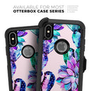 Watercolor Cactus Succulent Bloom V15 - Skin Kit for the iPhone OtterBox Cases
