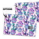 Watercolor Cactus Succulent Bloom V16 - Premium Protective Decal Skin-Kit for the Apple Credit Card