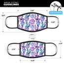 Watercolor Cactus Succulent Bloom V16 - Made in USA Mouth Cover Unisex Anti-Dust Cotton Blend Reusable & Washable Face Mask with Adjustable Sizing for Adult or Child