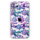 Watercolor Cactus Succulent Bloom V16 - Vinyl Skin Wrap for iPhone 17 Pro Max, 17 Pro, 17 Air, 17, 16 & All Models — Soft Matte or Ultra Gloss