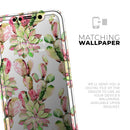 Watercolor Cactus Succulent Bloom V2 - Vinyl Skin Wrap for iPhone 17 Pro Max, 17 Pro, 17 Air, 17, 16 & All Models — Soft Matte or Ultra Gloss