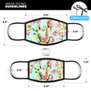 Watercolor Cactus Succulent Bloom V3 - Made in USA Mouth Cover Unisex Anti-Dust Cotton Blend Reusable & Washable Face Mask with Adjustable Sizing for Adult or Child