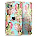 Watercolor Cactus Succulent Bloom V3 - Vinyl Skin Wrap for iPhone 17 Pro Max, 17 Pro, 17 Air, 17, 16 & All Models — Soft Matte or Ultra Gloss