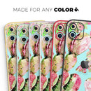 Watercolor Cactus Succulent Bloom V3 - Vinyl Skin Wrap for iPhone 17 Pro Max, 17 Pro, 17 Air, 17, 16 & All Models — Soft Matte or Ultra Gloss