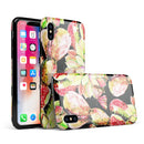 Watercolor Cactus Succulent Bloom V5 - iPhone X Swappable Hybrid Case