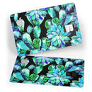Watercolor Cactus Succulent Bloom V6 - Premium Protective Decal Skin-Kit for the Apple Credit Card
