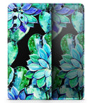 Watercolor Cactus Succulent Bloom V6 - Premium Vinyl Skin Decal for Samsung Galaxy S25 Ultra, S24, S23, S22 & All Galaxy S Models
