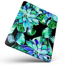 Watercolor Cactus Succulent Bloom V6 - Full Body Skin Decal for the Apple iPad Pro 12.9", 11", 10.5", 9.7", Air or Mini (All Models Available)