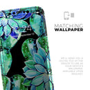 Watercolor Cactus Succulent Bloom V6 - Vinyl Skin Wrap for iPhone 17 Pro Max, 17 Pro, 17 Air, 17, 16 & All Models — Soft Matte or Ultra Gloss