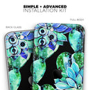 Watercolor Cactus Succulent Bloom V6 - Vinyl Skin Wrap for iPhone 17 Pro Max, 17 Pro, 17 Air, 17, 16 & All Models — Soft Matte or Ultra Gloss