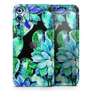 Watercolor Cactus Succulent Bloom V6 - Vinyl Skin Wrap for iPhone 17 Pro Max, 17 Pro, 17 Air, 17, 16 & All Models — Soft Matte or Ultra Gloss