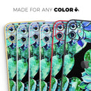 Watercolor Cactus Succulent Bloom V6 - Vinyl Skin Wrap for iPhone 17 Pro Max, 17 Pro, 17 Air, 17, 16 & All Models — Soft Matte or Ultra Gloss