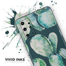 Watercolor Cactus Succulent Bloom V7 - Premium Vinyl Skin Decal for Samsung Galaxy S25 Ultra, S24, S23, S22 & All Galaxy S Models
