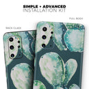 Watercolor Cactus Succulent Bloom V7 - Premium Vinyl Skin Decal for Samsung Galaxy S25 Ultra, S24, S23, S22 & All Galaxy S Models