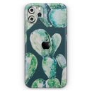 Watercolor Cactus Succulent Bloom V7 - Vinyl Skin Wrap for iPhone 17 Pro Max, 17 Pro, 17 Air, 17, 16 & All Models — Soft Matte or Ultra Gloss