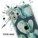 Watercolor Cactus Succulent Bloom V7 - Vinyl Skin Wrap for iPhone 17 Pro Max, 17 Pro, 17 Air, 17, 16 & All Models — Soft Matte or Ultra Gloss