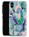 Watercolor Cactus Succulent Bloom V8 - iPhone X Clipit Case