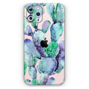 Watercolor Cactus Succulent Bloom V8 - Vinyl Skin Wrap for iPhone 17 Pro Max, 17 Pro, 17 Air, 17, 16 & All Models — Soft Matte or Ultra Gloss