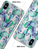 Watercolor Cactus Succulent Bloom V9 - iPhone X Clipit Case