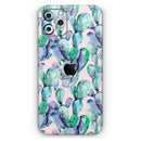 Watercolor Cactus Succulent Bloom V9 - Vinyl Skin Wrap for iPhone 17 Pro Max, 17 Pro, 17 Air, 17, 16 & All Models — Soft Matte or Ultra Gloss
