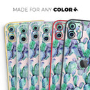 Watercolor Cactus Succulent Bloom V9 - Vinyl Skin Wrap for iPhone 17 Pro Max, 17 Pro, 17 Air, 17, 16 & All Models — Soft Matte or Ultra Gloss