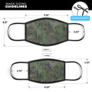 Watercolor Camo Woodgrain - Made in USA Mouth Cover Unisex Anti-Dust Cotton Blend Reusable & Washable Face Mask with Adjustable Sizing for Adult or Child
