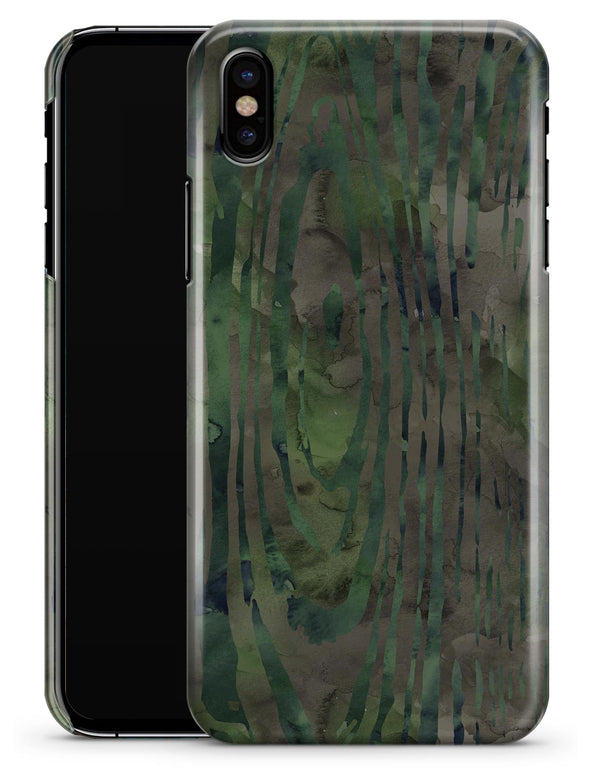 Watercolor Camo Woodgrain - iPhone X Clipit Case