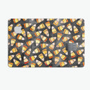 Watercolor Candy Corn Pattern - Premium Protective Decal Skin-Kit for the Apple Credit Card