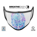 Watercolor Dreamcatcher - Made in USA Mouth Cover Unisex Anti-Dust Cotton Blend Reusable & Washable Face Mask with Adjustable Sizing for Adult or Child