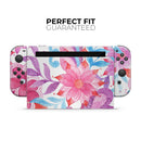 Watercolor Fantasy Flowers // Skin Decal Wrap Kit for Nintendo Switch Console & Dock, Joy-Cons, Pro Controller, Lite, 3DS XL, 2DS XL, DSi, or Wii