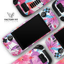 Watercolor Fantasy Flowers // Full Body Skin Decal Wrap Kit for the Steam Deck handheld gaming computer