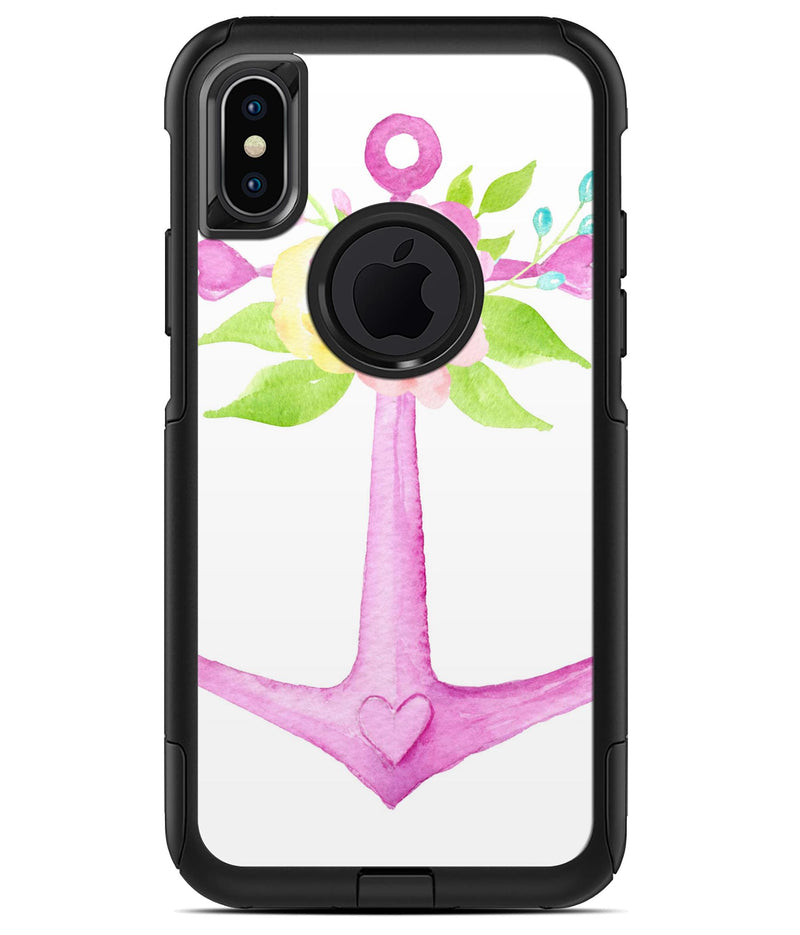 Watercolor Floral Anchor Sprout - iPhone X OtterBox Case & Skin Kits