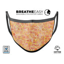 Watercolor Giraffe Pattern - Made in USA Mouth Cover Unisex Anti-Dust Cotton Blend Reusable & Washable Face Mask with Adjustable Sizing for Adult or Child