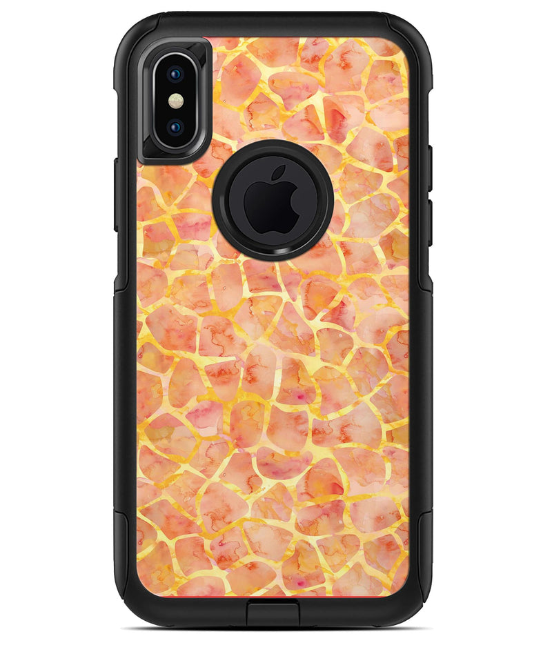 Watercolor Giraffe Pattern - iPhone X OtterBox Case & Skin Kits