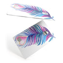 Watercolor Heart Feather - Premium Protective Decal Skin-Kit for the Apple Credit Card