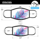 Watercolor Heart Feather - Made in USA Mouth Cover Unisex Anti-Dust Cotton Blend Reusable & Washable Face Mask with Adjustable Sizing for Adult or Child