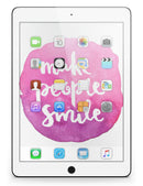 Watercolor Pink Make People Smile - iPad Pro 97 - View 8.jpg