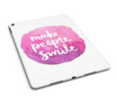 Watercolor Pink Make People Smile - iPad Pro 97 - View 5.jpg