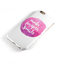 Watercolor Pink Make People Smile iPhone 6/6s or 6/6s Plus 2-Piece Hybrid INK-Fuzed Case