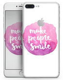 Watercolor Pink Make People Smile - Skin-kit for the iPhone 8 or 8 Plus