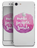 Watercolor Pink Make People Smile - Skin-kit for the iPhone 8 or 8 Plus