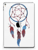 Watercolor Red and Blue Toned Dream Catcher - iPad Pro 97 - View 3.jpg