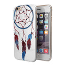 Watercolor Red and Blue Toned Dream Catcher iPhone 6/6s or 6/6s Plus 2-Piece Hybrid INK-Fuzed Case
