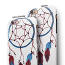 Watercolor Red and Blue Toned Dream Catcher iPhone 6/6s or 6/6s Plus 2-Piece Hybrid INK-Fuzed Case