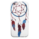 Watercolor Red and Blue Toned Dream Catcher iPhone 6/6s or 6/6s Plus 2-Piece Hybrid INK-Fuzed Case