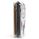 Watercolor Red and Blue Toned Dream Catcher iPhone 6/6s or 6/6s Plus 2-Piece Hybrid INK-Fuzed Case