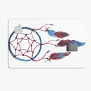 Watercolor Red and Blue Toned Dream Catcher - Premium Protective Decal Skin-Kit for the Apple Credit Card