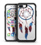 Watercolor Red and Blue Toned Dream Catcher - iPhone 7 or 7 Plus Commuter Case Skin Kit